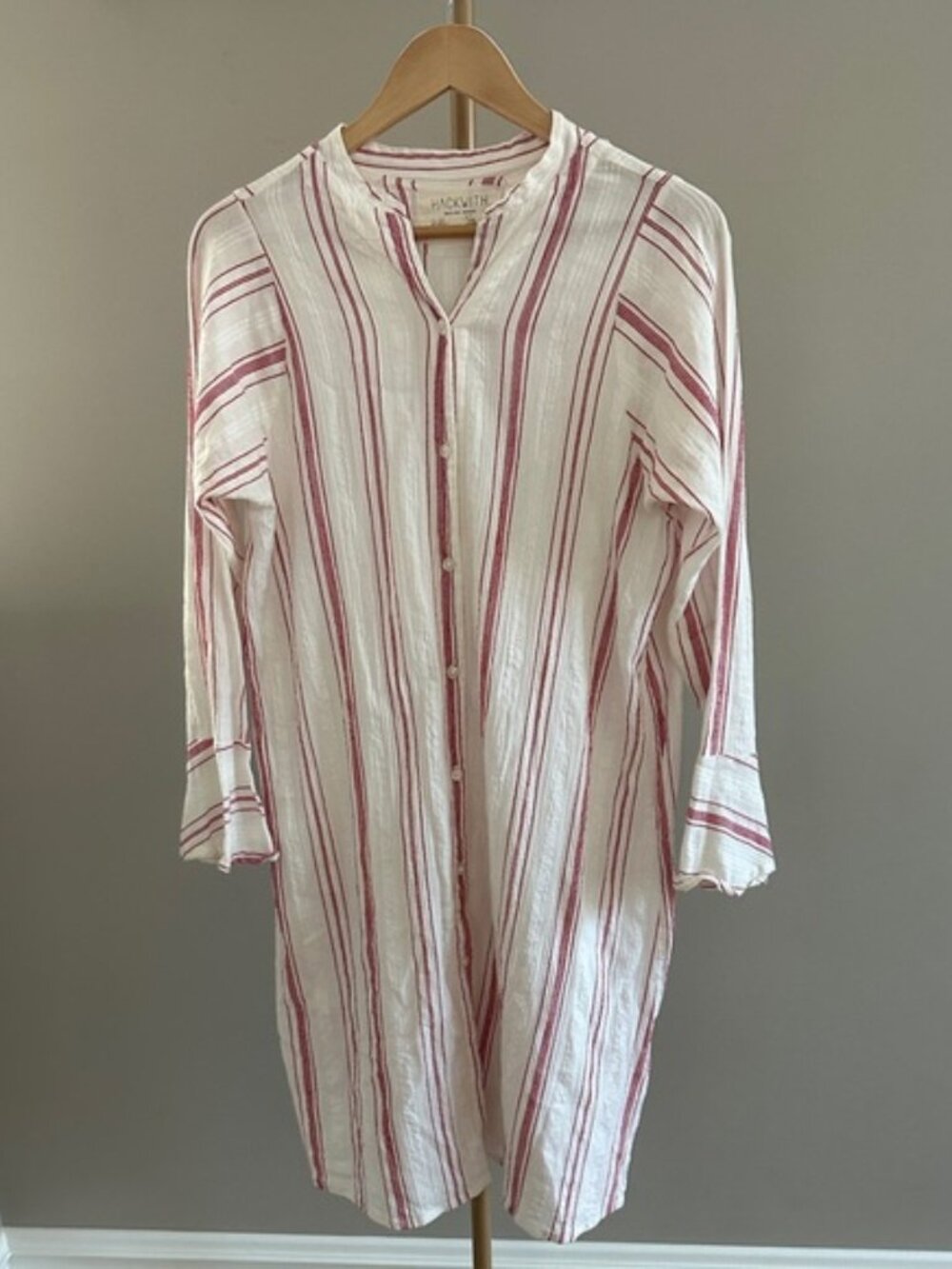 Hackwith Design House HDH Hal Tunic XS Striped Shirt Dress Limited Edition